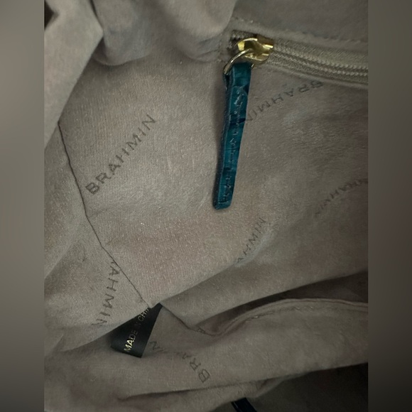 Brahmin Mini  Kathleen Croc Embossed Leather Crossbody Bag Handbag - Picture 10 of 10